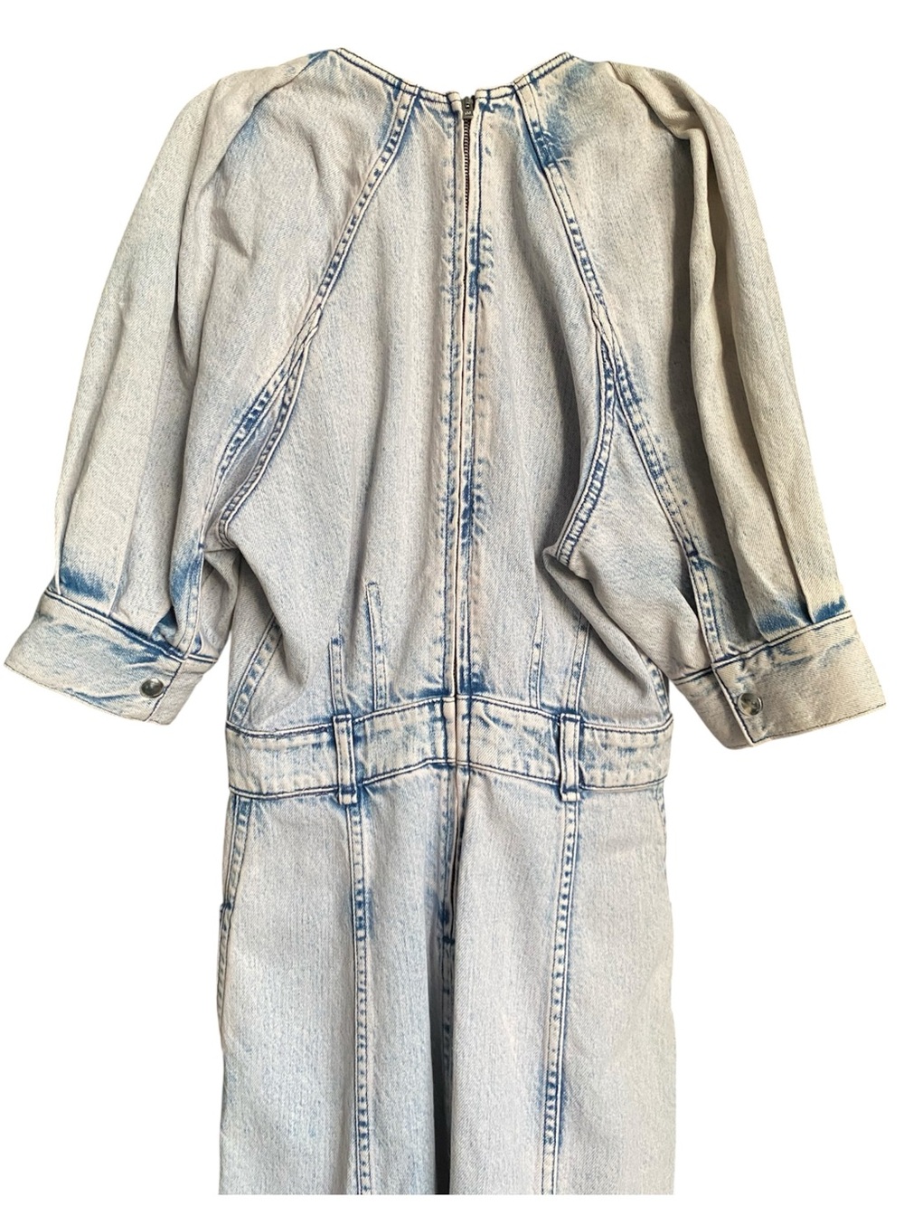 Iro Alysu Denim Midi Dress brand new with tags EU 36 Light Wash - Picture 12 of 15
